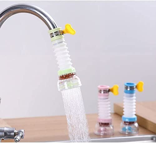 3PCS 360°Rotating Faucet Nozzle Water Filter Sprayer Faucet Silicone Mouth