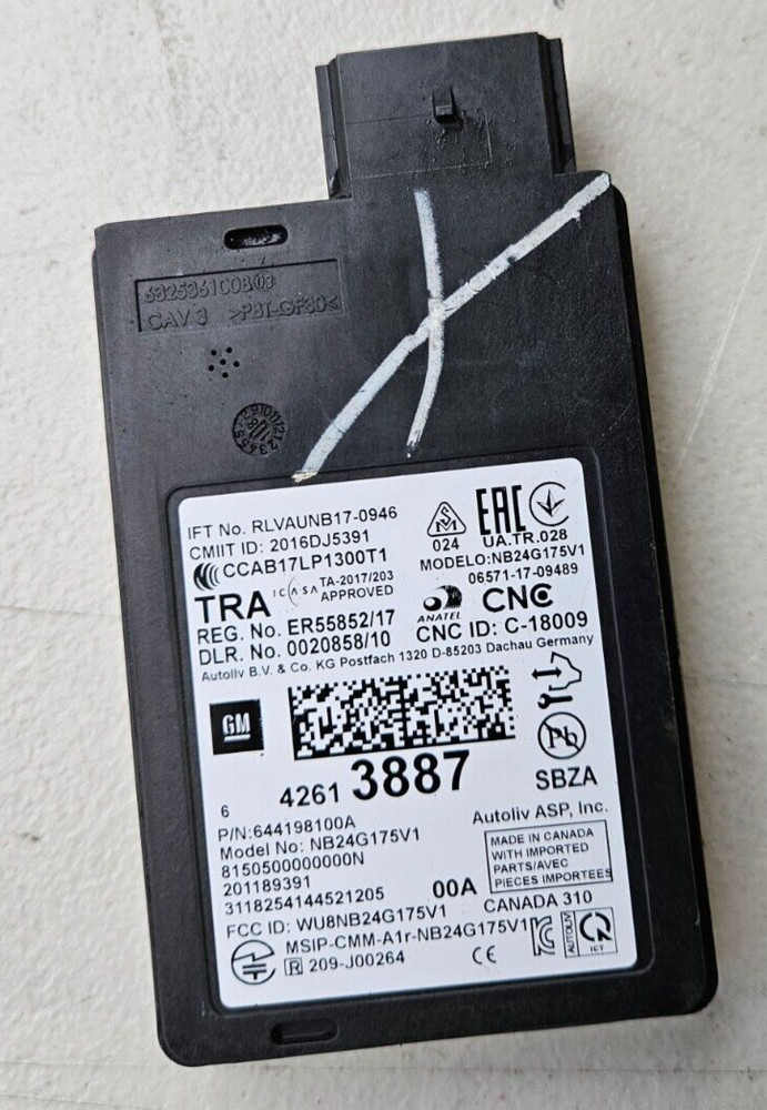 OEM GM 2017-2019 Chevy Blind Spot Module RADAR 42613887