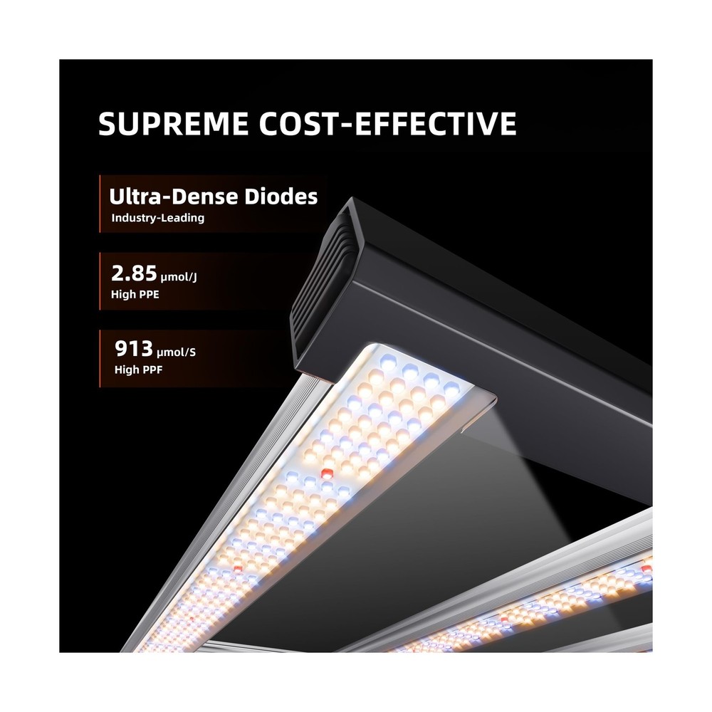 Spider Farmer G4500 Cost-Effective 320W 2x4 Coverage LED Grow Lights, Full Sp...