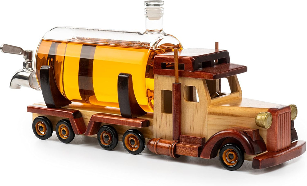 Truck Wine & Whiskey Decanter Trucker Gift