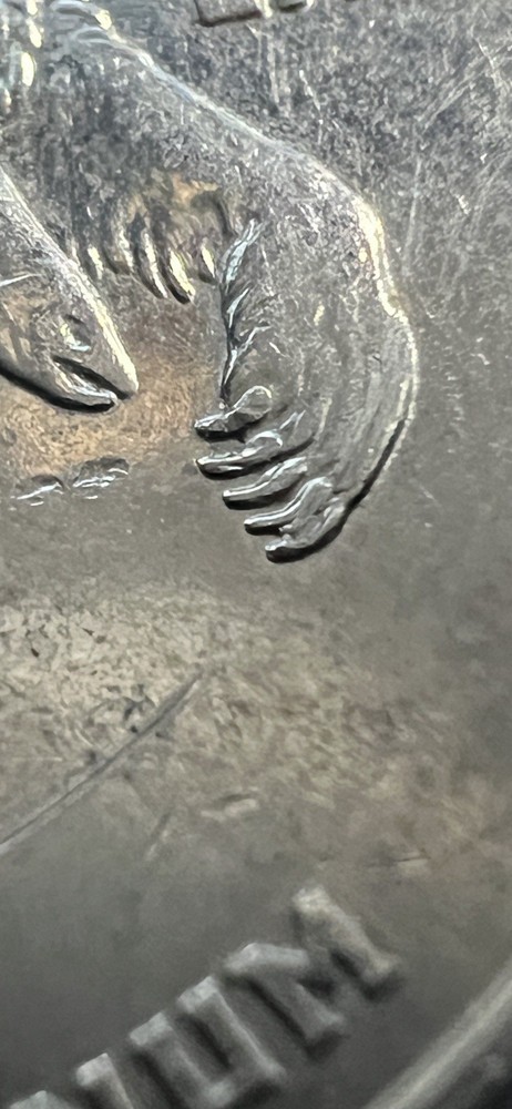 2008 P Quarter Error, Die Chip On Claw