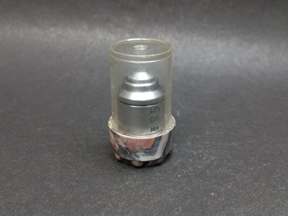 Soviet Vintage Microscope Lens LOMO 90/1,25, USSR Microscope Accessories