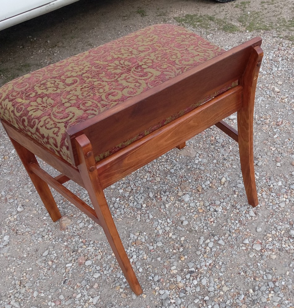 Mid Century Mahogany Vanity Bench (VB15)