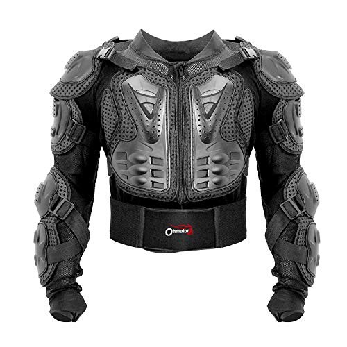 Motorcycle Body Protective Jacket Armor Men, Motocross Medium-Large Black