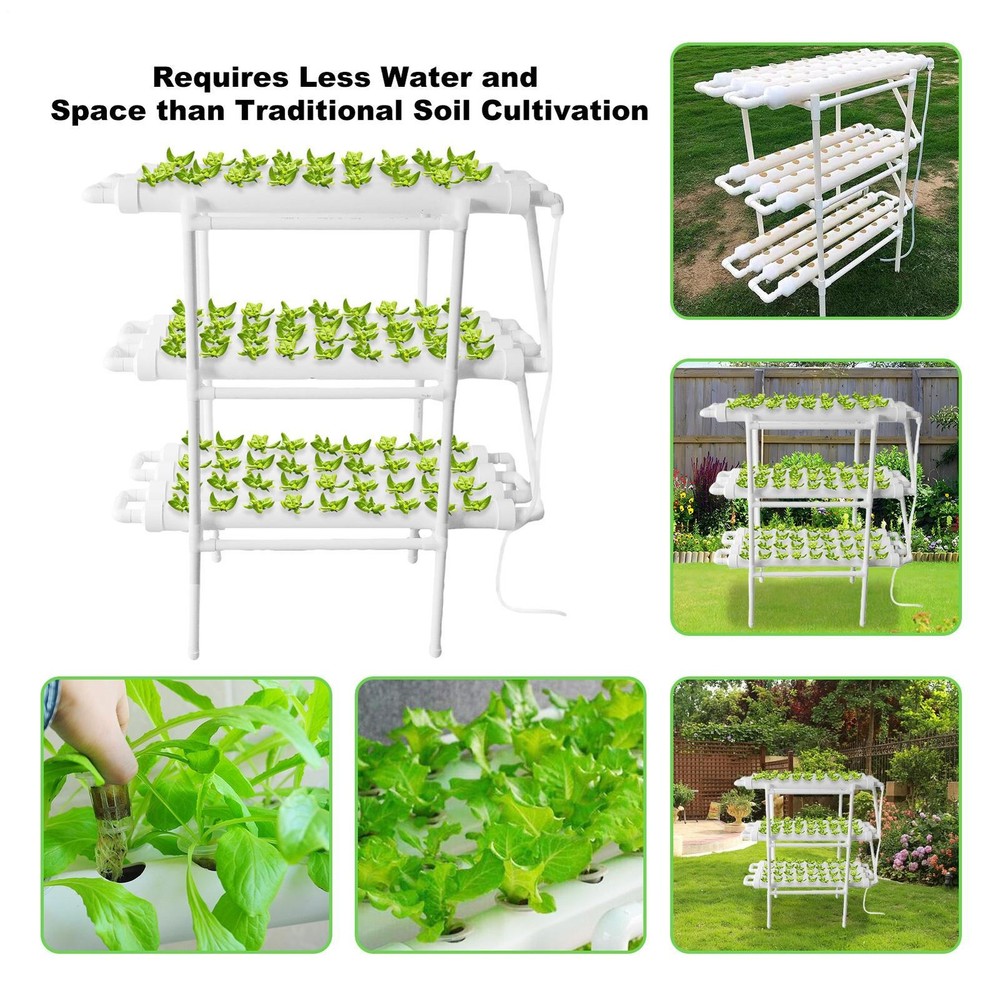 Hydroponic Site Grow Kit 108 Planting Sites 3 Layer Hydroponics System