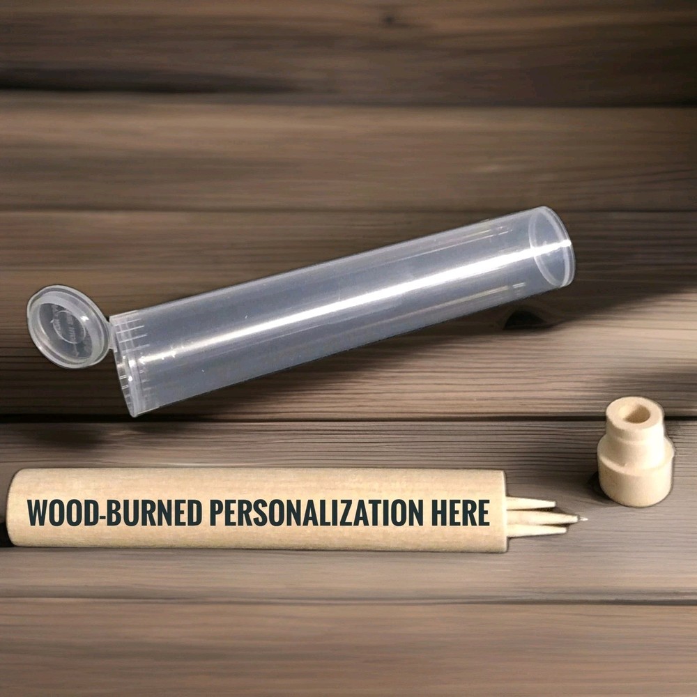 STOCKING STUFFERS 🎅 Personalized Wood-burned Toothpick Holder NAME, INITIALS..