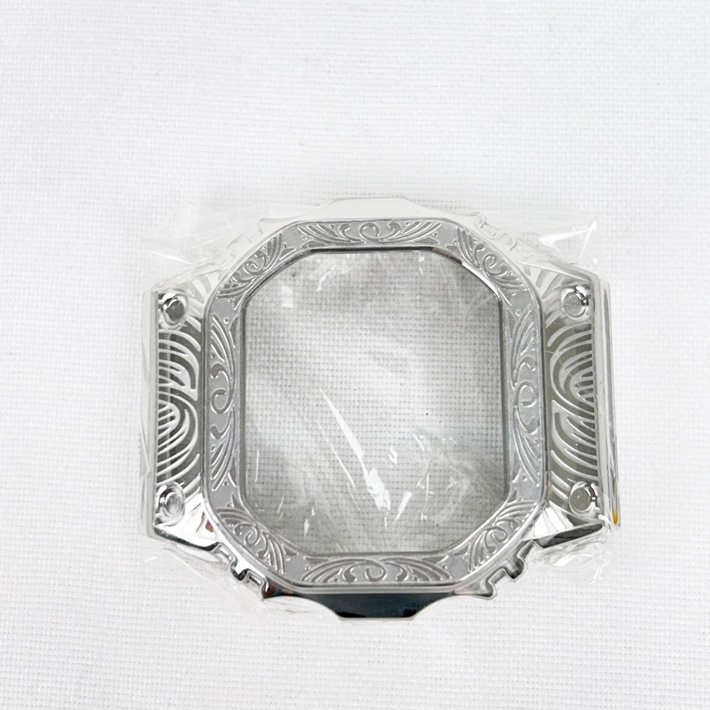 Bezel Mod Kit for Casio G-SHOCK - Silver Tone Venetian Patterned