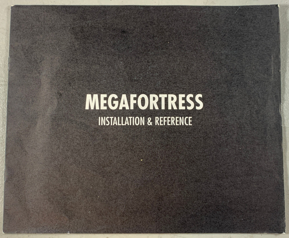 Vintage 1991 MegaFortress Game Flight Manual Plans Installation & Reference PC