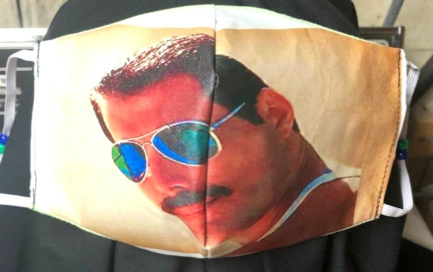 ***Freddie Mercury***  3 REVERSIBLE Cotton Face mask (handmade)