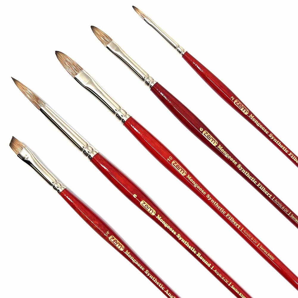 AS-219 Mongoose Synthetic Combo Brush Set 5 pcs