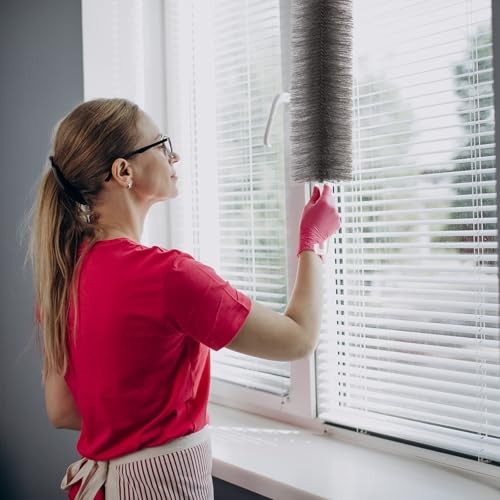 Pcs Cobweb Duster Bendable Fan Duster Plastic Dust Cleaner Reusable 2 Gray