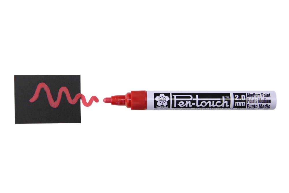 Sakura Pen-Touch Permanent Marker pen RED- 2.0mm Medium Point