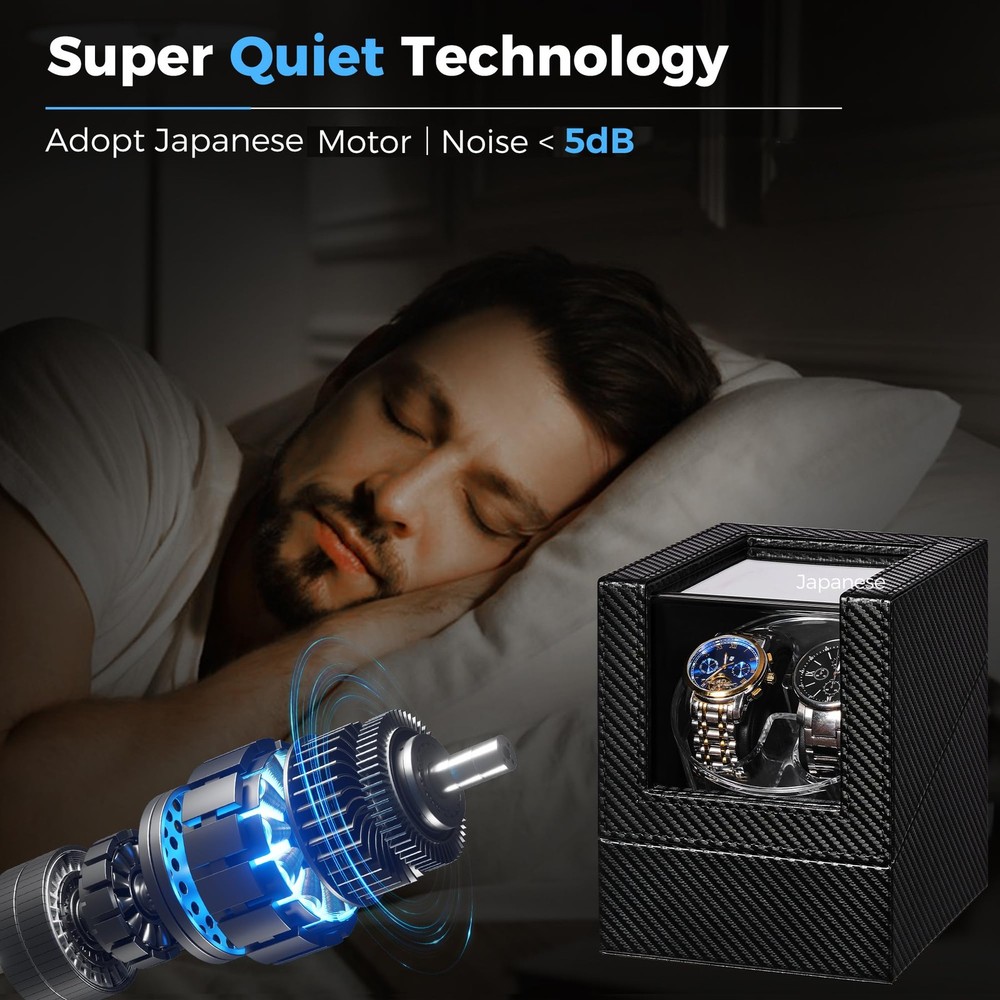 Watch Winder for Automatic Watches, 4 Modes Double Automatic Watch Winder box