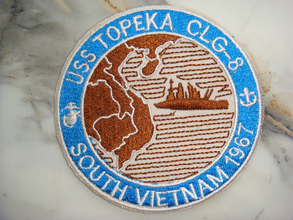 US NAVY USS TOPEKA CLG-8, VIETNAM WAR PATCH