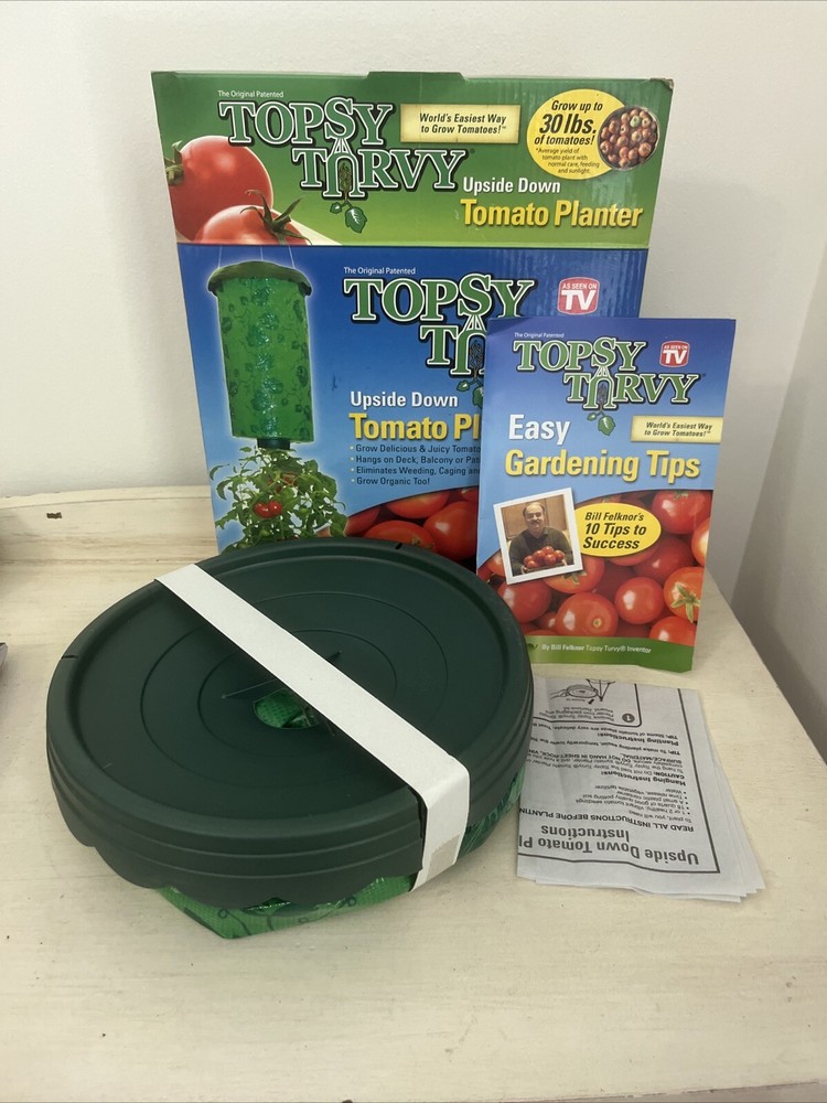 Topsy Turvy Upside Down Tomato Planter New Open Box