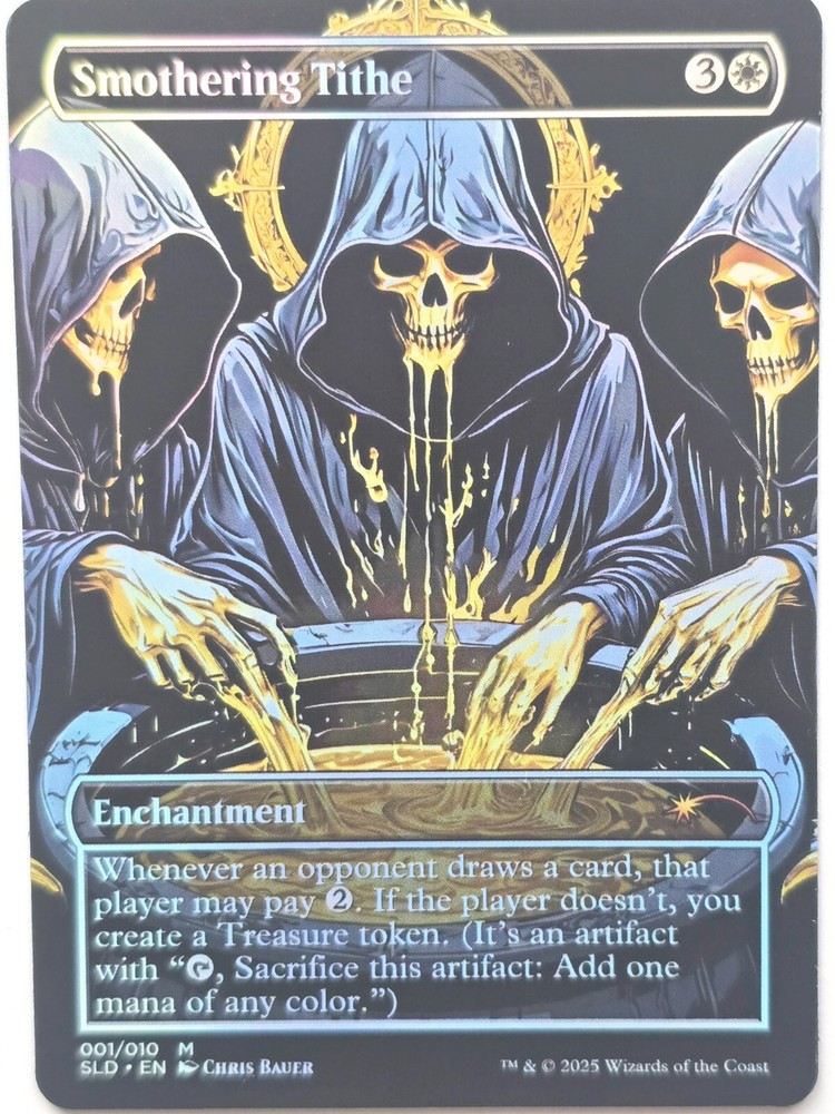 Smothering Tithe By CB 02 Foil-Altered Art Custom Enchantment