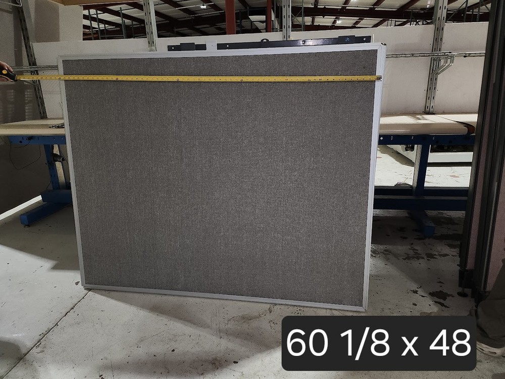 Assorted sizes cloth covered cubicle panels