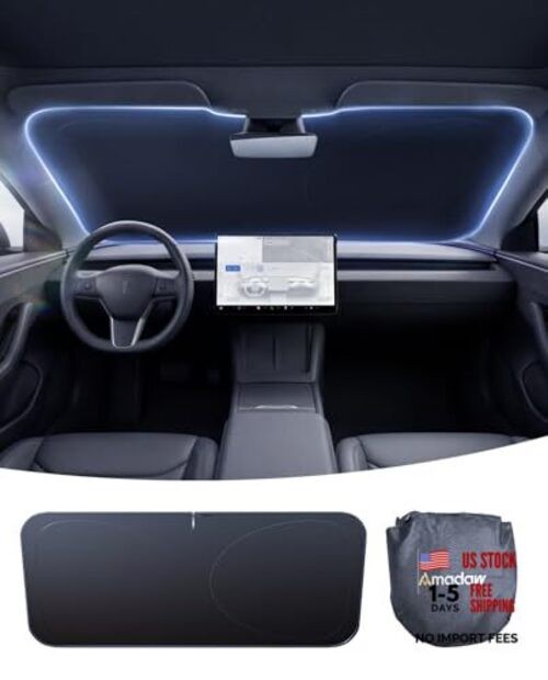 Double-Layer UV Block & Heat Insulation Windshield Sun Shade 64"L x 32"W