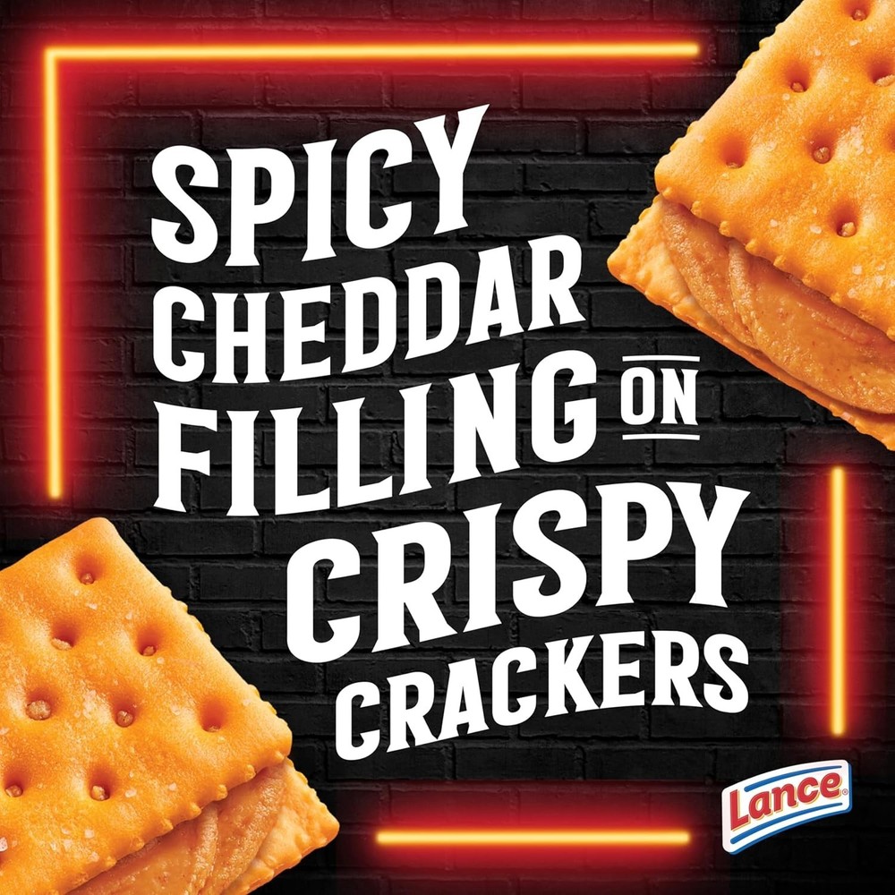Lance Nashville Hot Cheddar Sandwich Crackers, 10 Pack
