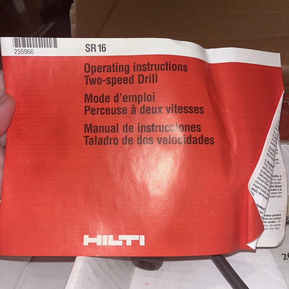 Hilti SR 16 Corded Drill Driver