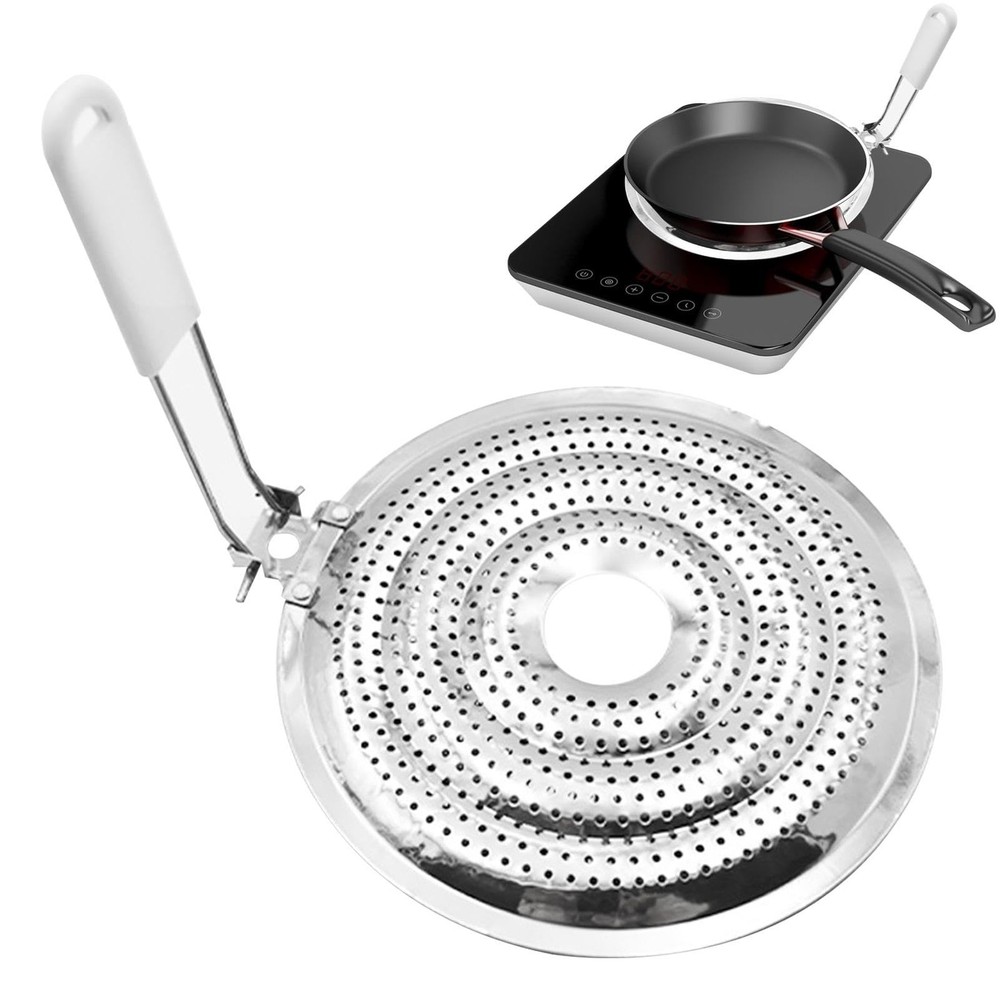 Heat Diffuser Flame Reducer Simmer Plate, Stainless Steel Heat Diffuser for G...