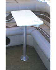 Garelick Stowable Table with  Flush Mount Pedestal