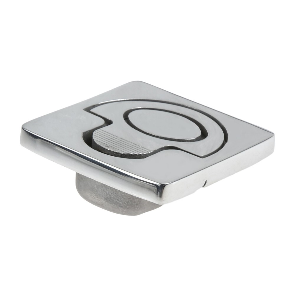 1Pc 316 Stainless Steel Round Spring Loaded Flush Latch Marine Deck Pull Handle