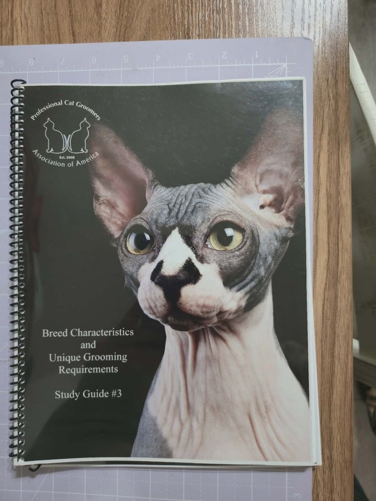 Complete Cat Grooming Study Guide Set #1-4 Certification Training Manuals PCGAA