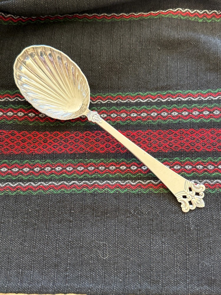 Magnus Aase 830S Silver NORWAY Norwegian Anitra Pattern Serving spoon "perfect"