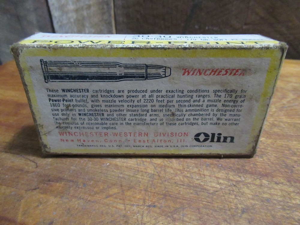 Empty Ammo Box 30-30 Winchester Power-Point with insert