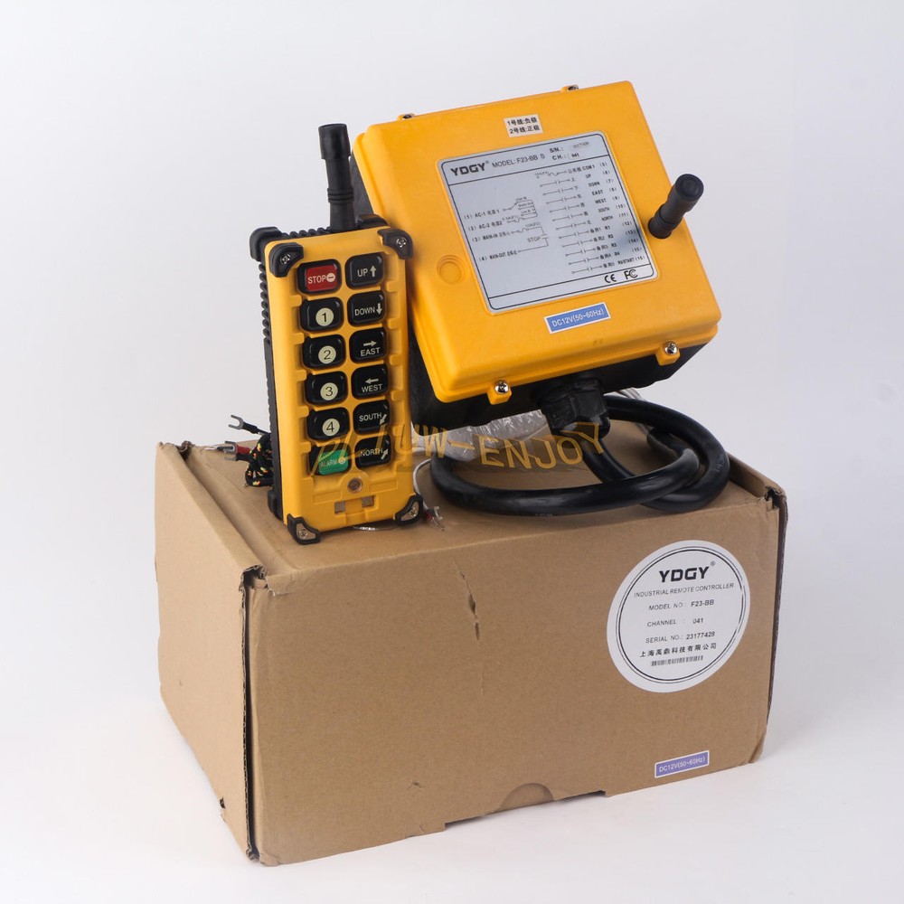 F23-BB(S) Industrial Crane wireless Remote Control 1 Transmitter +1 Receiver 12V