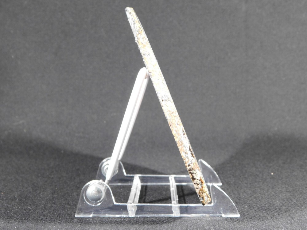 Easel Display Stand Small Size ADJUSTABLE White Back Clear Base