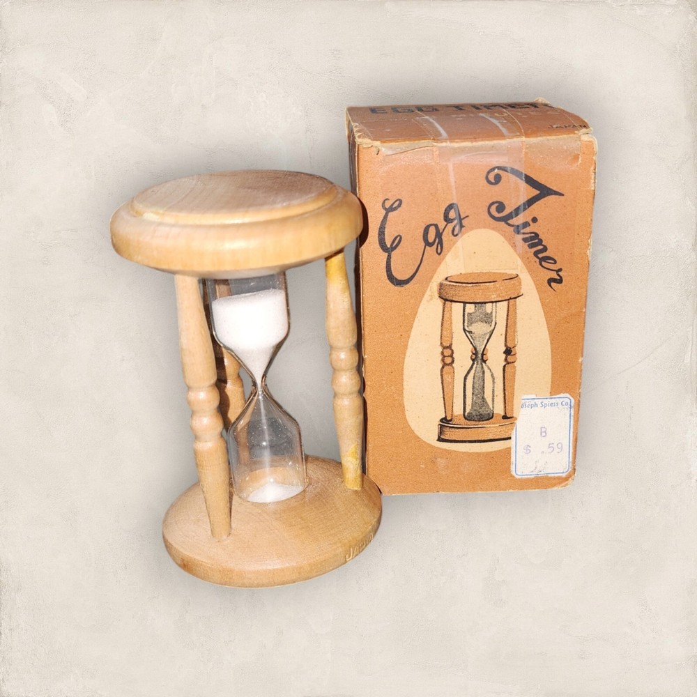 Vintage 3 Minute Egg Timer in Original Box Japan
