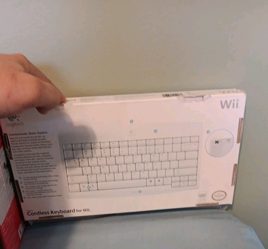 Nintendo Wii Logitech Cordless Wireless Keyboard