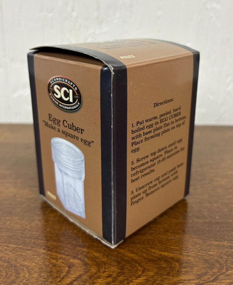 SCI Scandicrafts Cuisine Egg Cuber Kitchen Tool P8322 "Make A Square Egg" Boxed