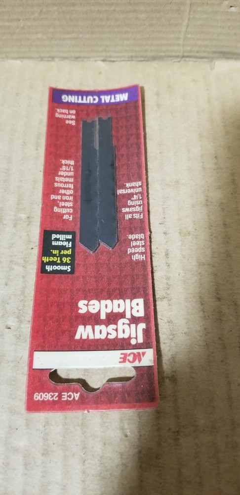 ACE 23609 Metal Cutting Jigsaw Blades , NOS