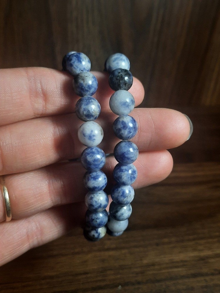 Sodalite stone crystal bracelet