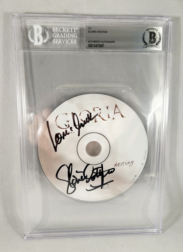 Gloria Estefan Signed CD Beckett BAS 1 COA