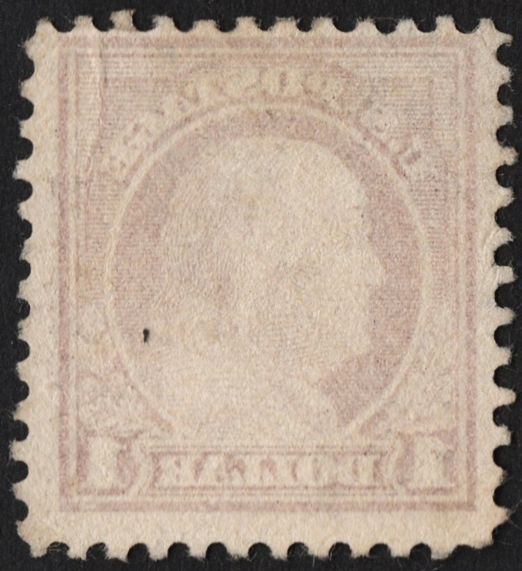 US Sc# 518 USED { REVERSE OFFSET VARIETY ERROR } $1 BROWN FRANKLIN FROM 1917
