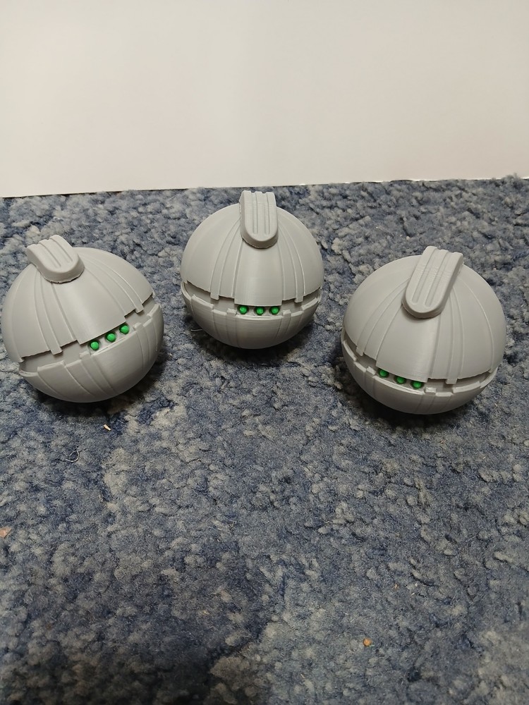 Star Wars Thermal Detonator Clone 3 Pack 3d Printed Cosplay Prop Replica