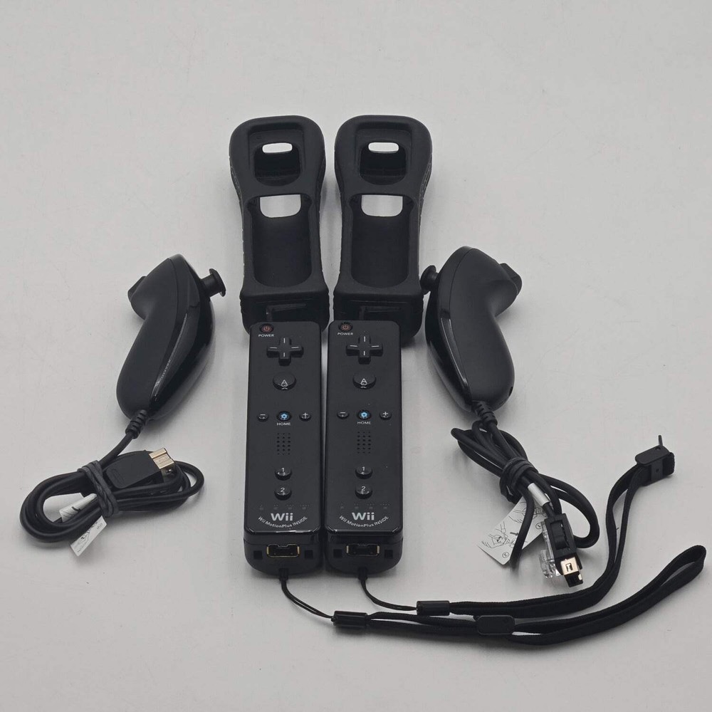 Nintendo Wii OEM MotionPlus Controllers RVL-036 Black