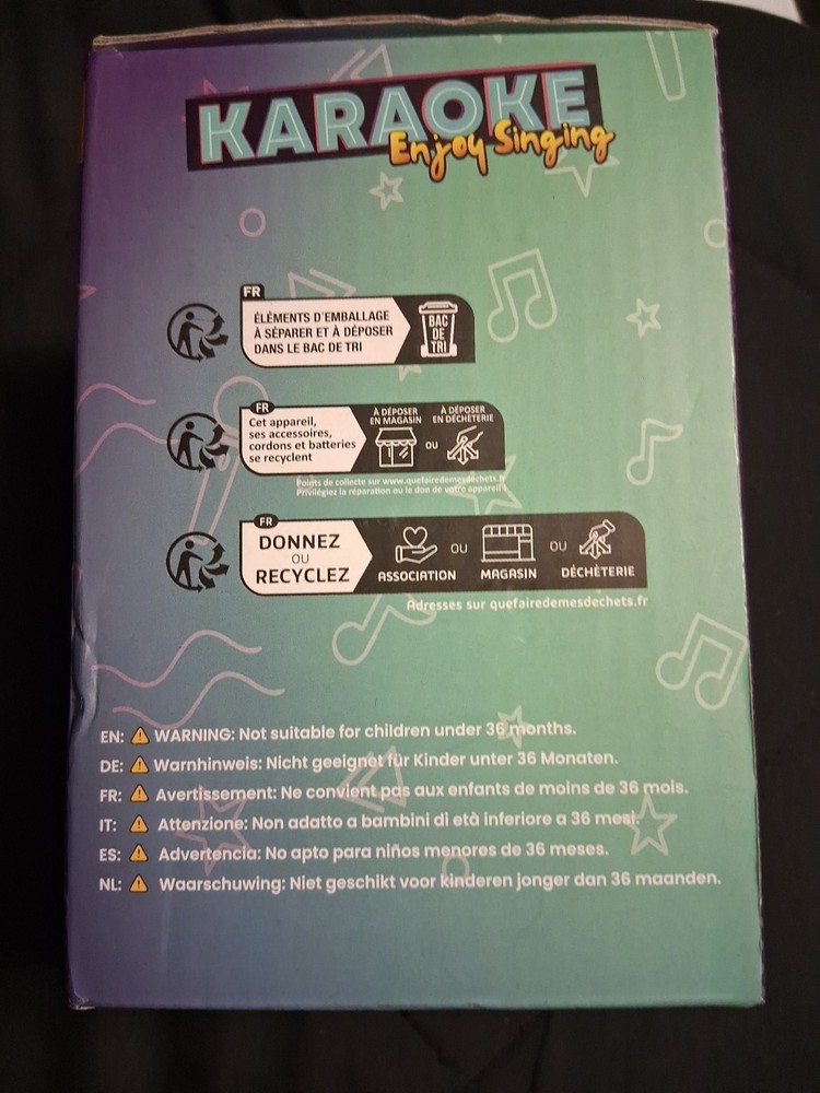 Mini Karaoke Machine With Wireless Microphone