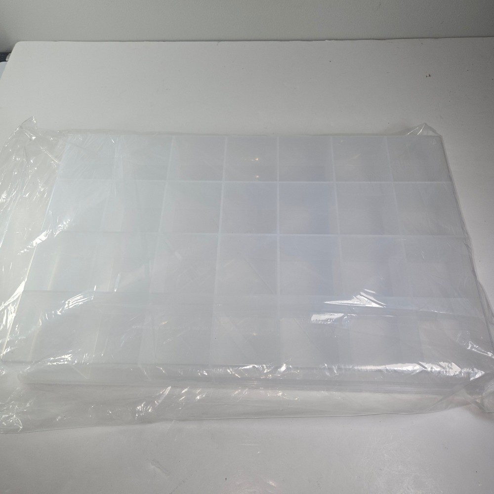 Really Good Stuff Clear Plastic Compartment Organizer Tray Storage Craft