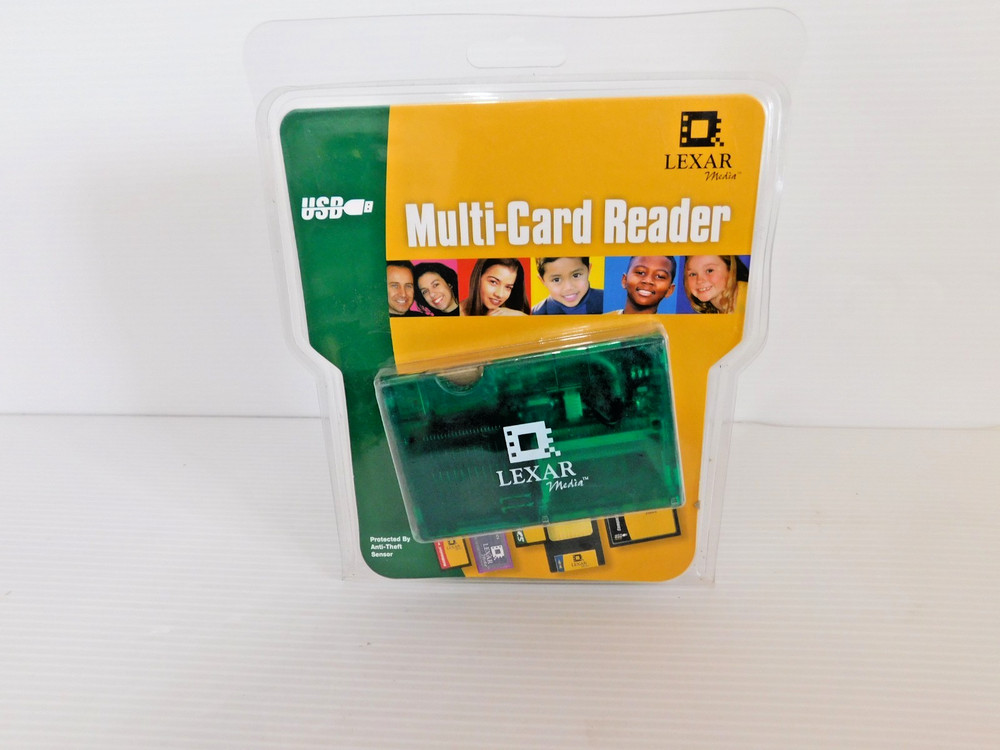 LEXAR USB MULTI-CARD READER  WORKS WITH 6 DIFFERENT CARDS NEW SEALED