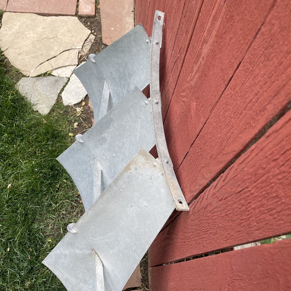 Aermotor Windmill 3 Blade Section vintage 42”x32” High