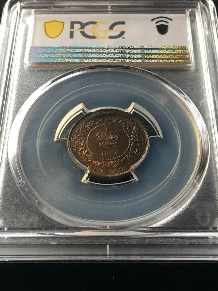 1864 PCGS Graded Nova Scotia ¢1/2 Cent, **MS-65** #3228