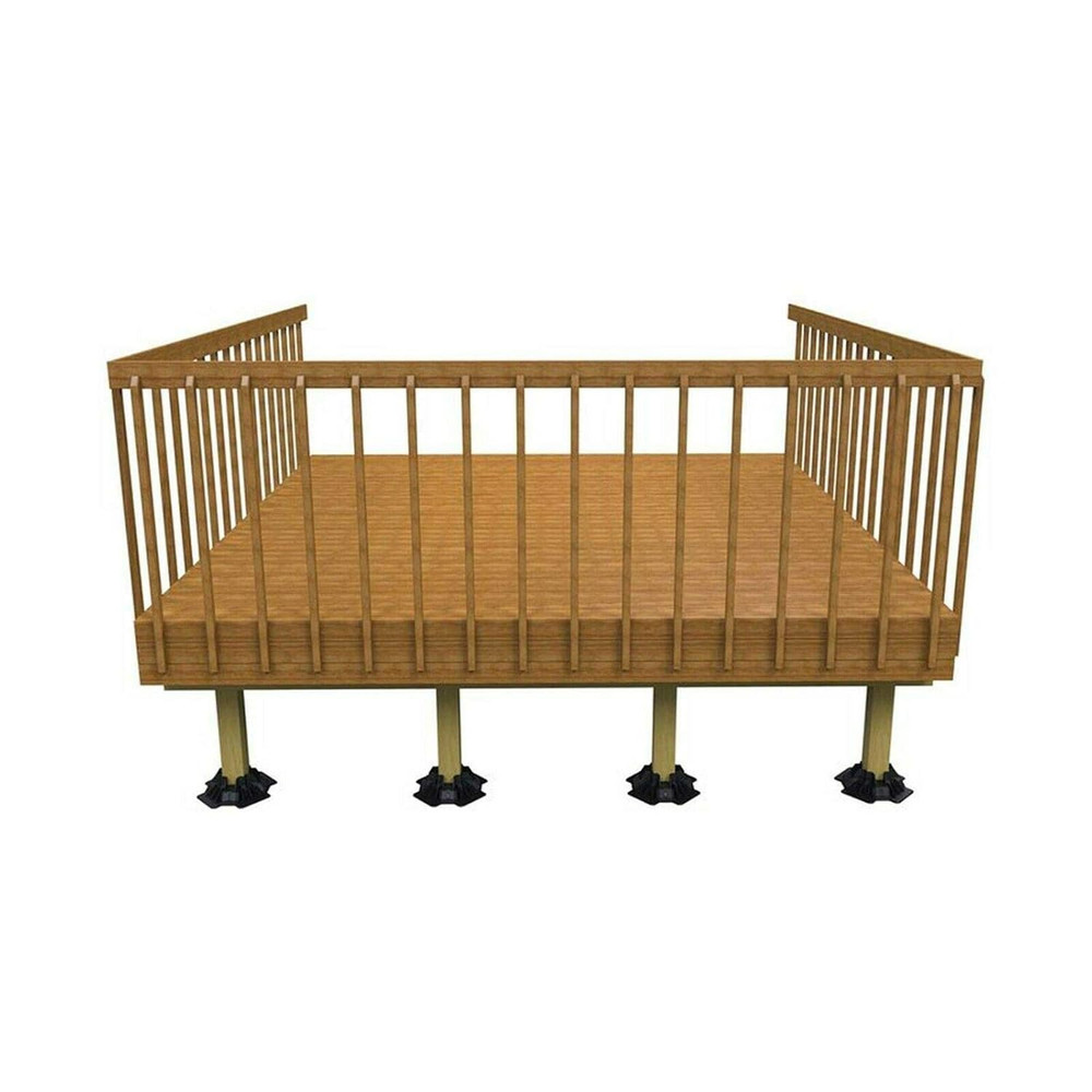 Instant Foundation Block Deck Support System for 4" X 4" Posts and 2" Joists