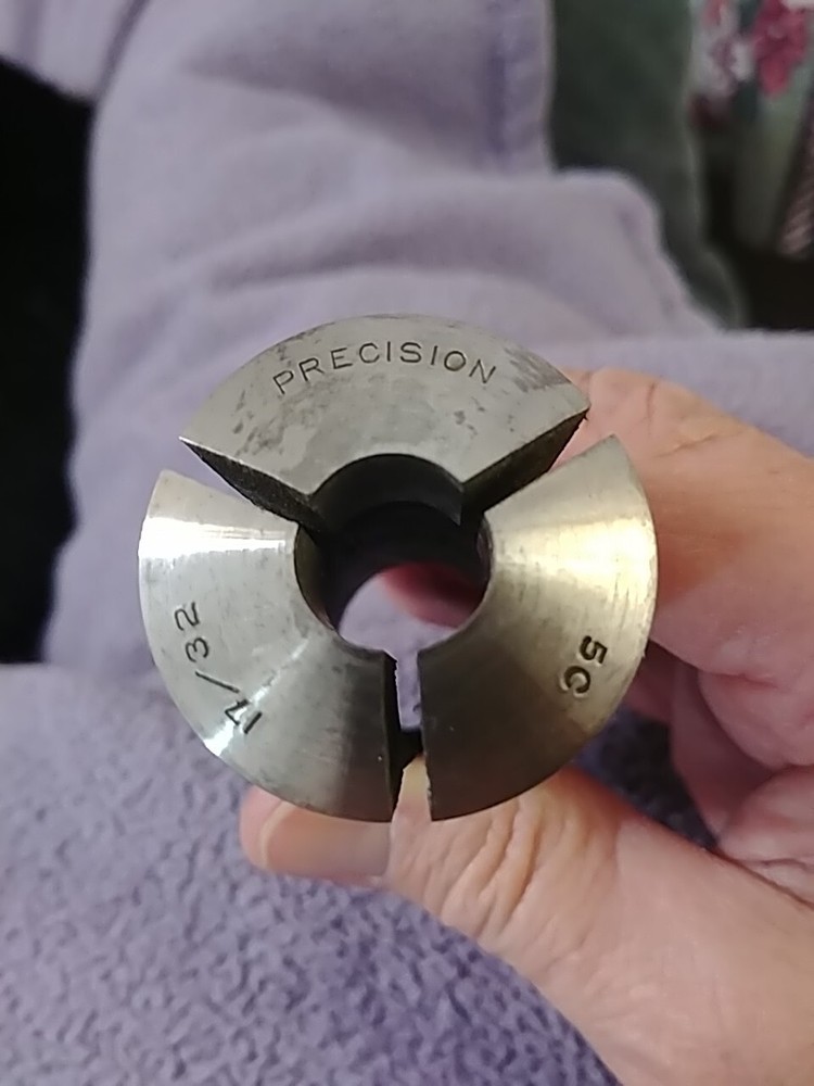 17/32" 5C Round Collet Precision brand External Threads Only