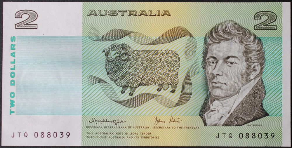 Australia P43c 2 Dollars UNC62