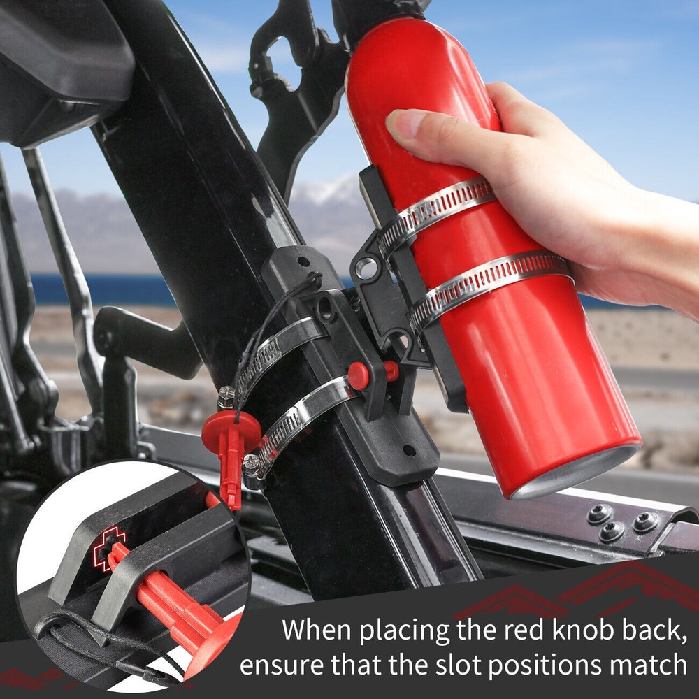 Adjustable Roll Bar Fire Extingui Quick Release UTV Fire Extinguisher Mount Kits